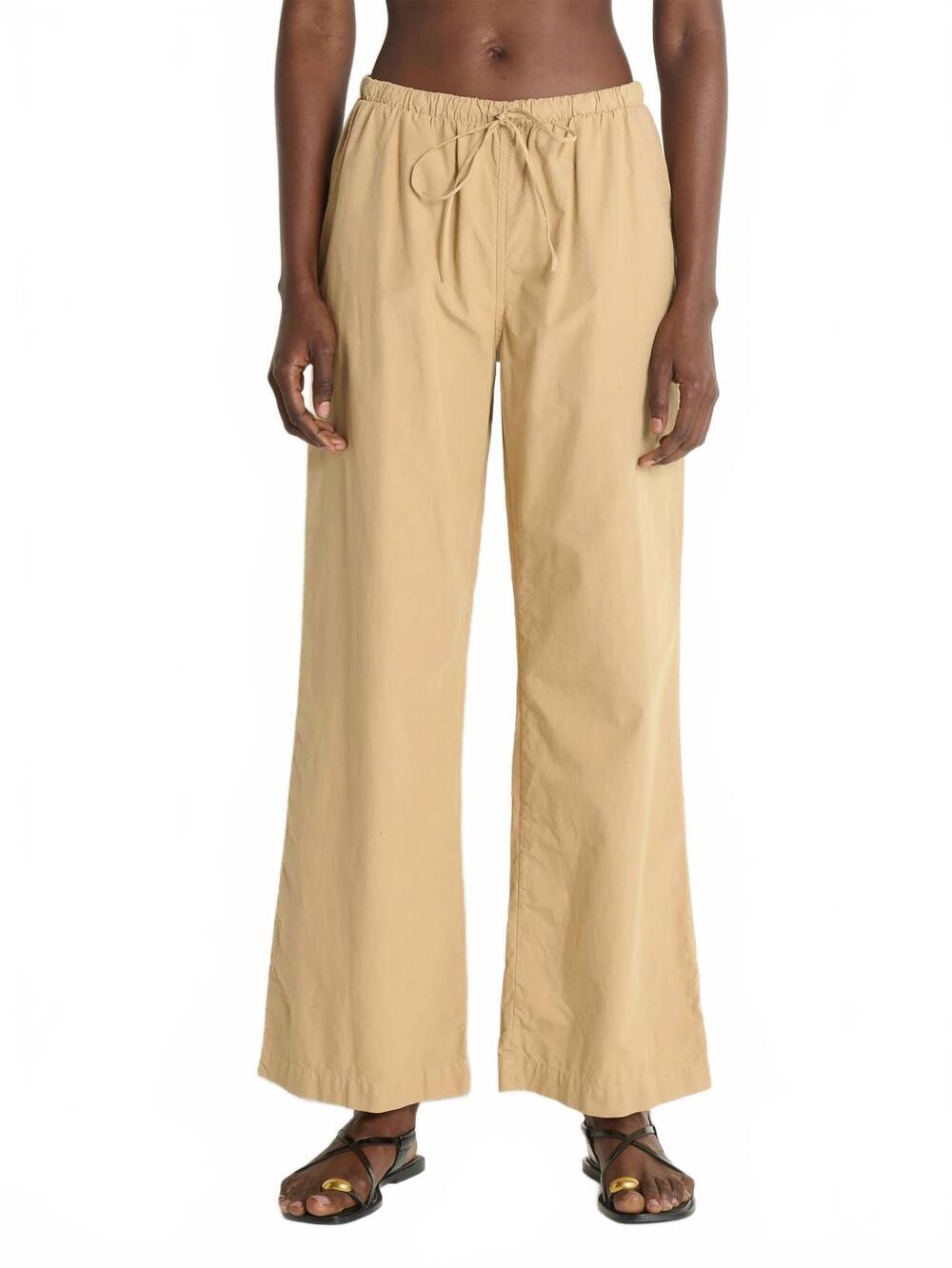 NEW NATION LTD lucia poplin pant in toffee